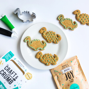 Craft & Crumb Mini Dinosaur Biscuit & Craft Kit